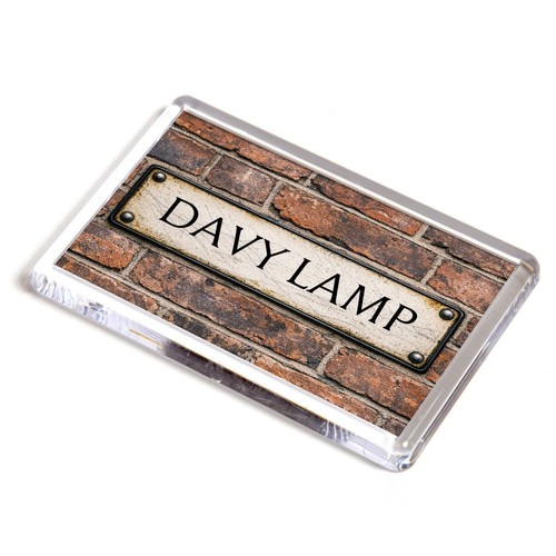Fridge magnet davy lamp - fridge,