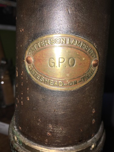 Davy lamp gpo original - lamp, gpo,