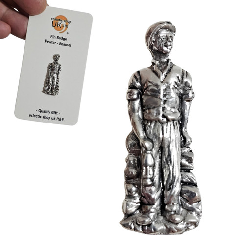 Coal minor pin badge pewter - pin,