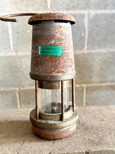 Vintage wolf safety lamp - vintage,