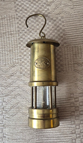Brass davey lamp working - lamp., a