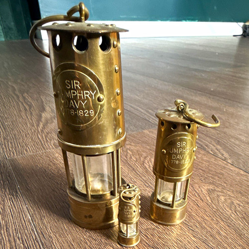 Brass safety lamp - safety,